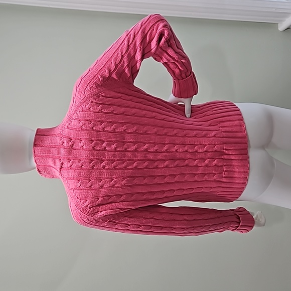Wainscott Mock Turtleneck Cable Knit Sweater - Picture 5 of 8